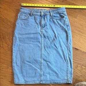 New style Inherit Remi Classic Blue Denim Skirt